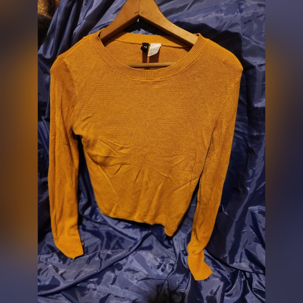 ❤️‍🔥3/$18 DIVIDED Mustard Long Sleeve Top